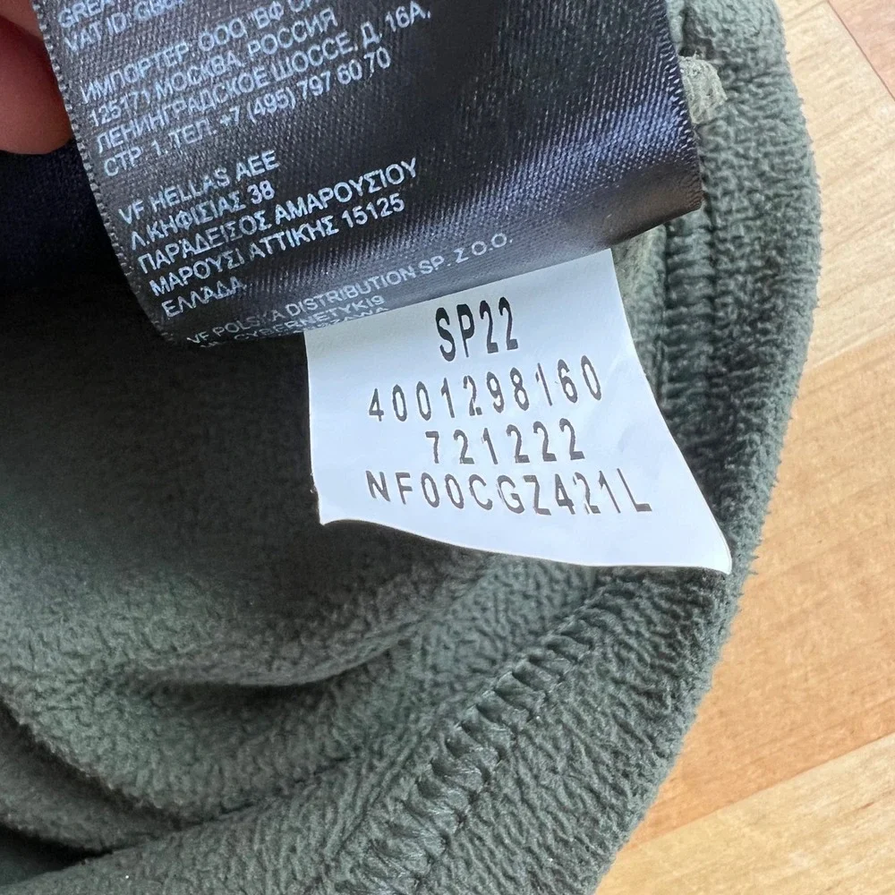 The North Face Jacket Denali Fleece Toddler Size 5T Green Black Full Zip Warm